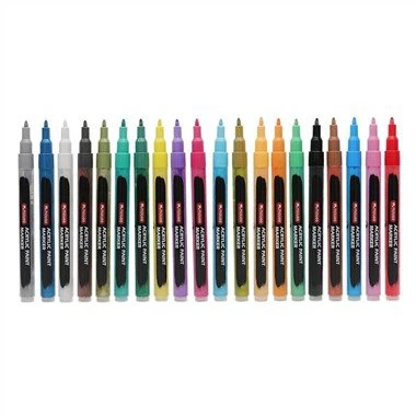 0.7mm Marcwyr Paent Acrylig Awgrym Gain Ychwanegol